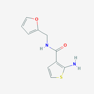 molecular formula C10H10N2O2S B2537490 2-amino-N-(2-furylméthyl)thiophène-3-carboxamide CAS No. 588693-19-0