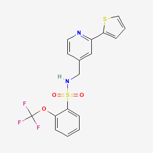 N-((2-(thiophen-2-yl)pyridin-4-yl)methyl)-2-(trifluoromethoxy)benzenesulfonamide