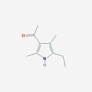molecular formula C10H15NO B2537511 1-(5-ethyl-2,4-dimethyl-1H-pyrrol-3-yl)ethanone CAS No. 21141-02-6