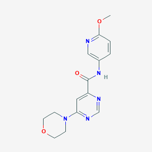 molecular formula C15H17N5O3 B2537520 N-(6-methoxypyridin-3-yl)-6-morpholinopyrimidine-4-carboxamide CAS No. 1903514-86-2