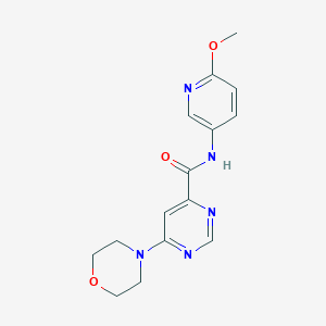 molecular formula C15H17N5O3 B2537520 N-(6-Methoxypyridin-3-yl)-6-morpholinopyrimidin-4-carboxamid CAS No. 1903514-86-2