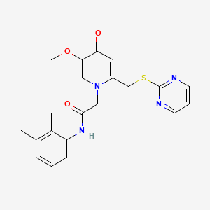 N-(2,3-dimethylphenyl)-2-(5-methoxy-4-oxo-2-((pyrimidin-2-ylthio)methyl)pyridin-1(4H)-yl)acetamide