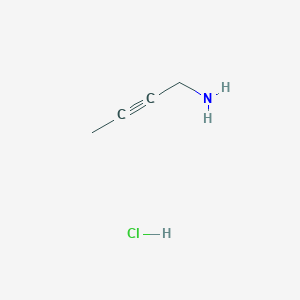 molecular formula C4H8ClN B2537528 But-2-yn-1-amine hydrochloride CAS No. 50329-23-2