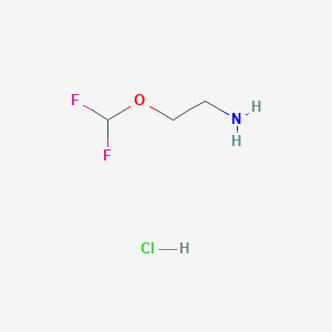 molecular formula C3H8ClF2NO B2537534 2-(二氟甲氧基)乙胺盐酸盐 CAS No. 1980026-17-2