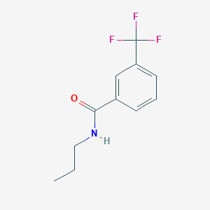 molecular formula C11H12F3NO B2537539 N-propyl-3-(trifluoromethyl)benzenecarboxamide CAS No. 53743-25-2
