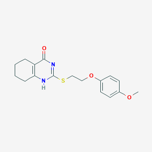 molecular formula C17H20N2O3S B253758 2-[2-(4-methoxyphenoxy)ethylsulfanyl]-5,6,7,8-tetrahydro-1H-quinazolin-4-one 
