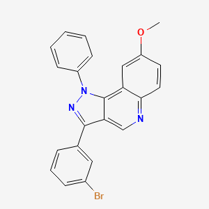 3-(3-bromophenyl)-8-methoxy-1-phenyl-1H-pyrazolo[4,3-c]quinoline