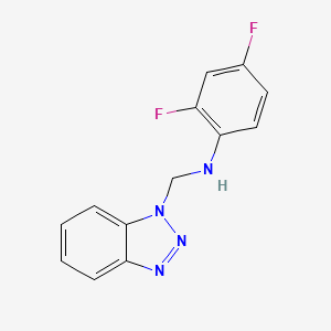 molecular formula C13H10F2N4 B2537584 N-(1H-1,2,3-benzotriazol-1-ylmethyl)-2,4-difluoroaniline CAS No. 298217-80-8