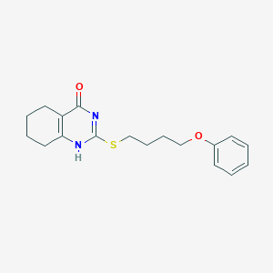 molecular formula C18H22N2O2S B253759 2-(4-phenoxybutylsulfanyl)-5,6,7,8-tetrahydro-1H-quinazolin-4-one 