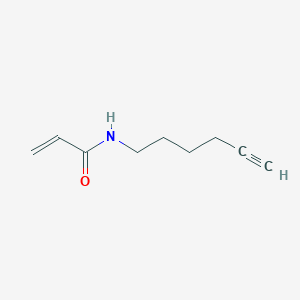 molecular formula C9H13NO B2537605 N-(己-5-炔-1-基)丙-2-烯酰胺 CAS No. 748800-89-7
