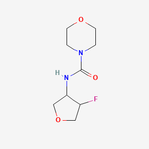 molecular formula C9H15FN2O3 B2537607 N-(4-fluorooxolan-3-yl)morpholine-4-carboxamide CAS No. 2198031-16-0