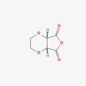 molecular formula C6H6O5 B2537612 顺式-四氢呋喃[3,4-B][1,4]二噁英-5,7-二酮 CAS No. 876607-71-5