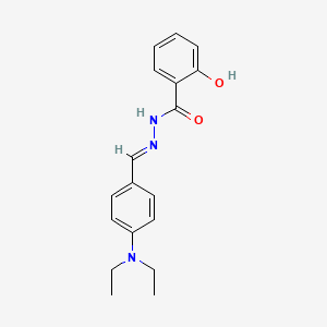 N'-{(E)-[4-(diethylamino)phenyl]methylidene}-2-hydroxybenzohydrazide
