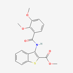 molecular formula C19H17NO5S B2537641 Methyl 3-(2,3-dimethoxybenzamido)benzo[b]thiophene-2-carboxylate CAS No. 922655-66-1