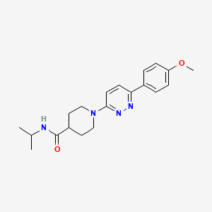 molecular formula C20H26N4O2 B2537653 N-异丙基-1-(6-(4-甲氧基苯基)吡哒嗪-3-基)哌啶-4-甲酰胺 CAS No. 1203063-14-2