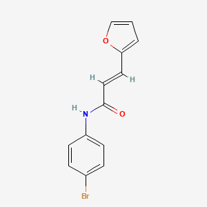 molecular formula C13H10BrNO2 B2537657 N-(4-溴苯基)-3-(2-呋喃基)丙烯酰胺 CAS No. 853349-18-5