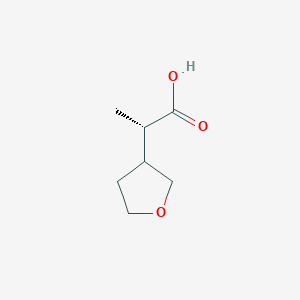 molecular formula C7H12O3 B2537663 (2S)-2-(Oxolan-3-yl)propanoic acid CAS No. 2248216-70-6