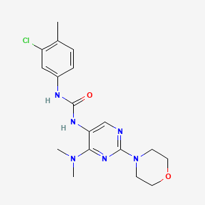 1-(3-Chloro-4-methylphenyl)-3-(4-(dimethylamino)-2-morpholinopyrimidin-5-yl)urea