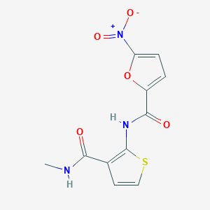 molecular formula C11H9N3O5S B2537701 N-[3-(methylcarbamoyl)thiophen-2-yl]-5-nitrofuran-2-carboxamide CAS No. 941871-28-9