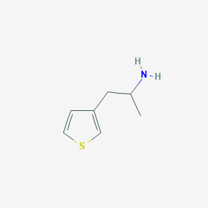 molecular formula C7H11NS B2537702 1-(Thiophen-3-yl)propan-2-amine CAS No. 149977-81-1