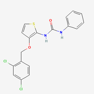N-{3-[(2,4-dichlorobenzyl)oxy]-2-thienyl}-N'-phenylurea