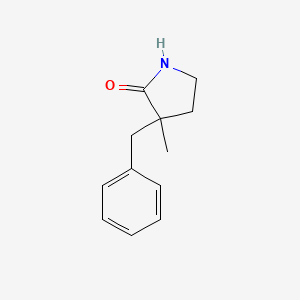 molecular formula C12H15NO B2537718 3-Benzyl-3-methylpyrrolidin-2-one CAS No. 175698-09-6