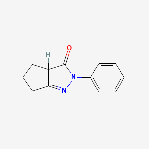molecular formula C12H12N2O B2537721 2-Phenyl-3a,4,5,6-tetrahydrocyclopenta[c]pyrazol-3-one CAS No. 324055-95-0