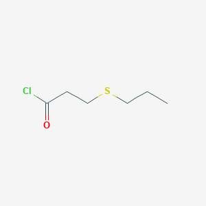 molecular formula C6H11ClOS B2537737 3-Propylsulfanylpropanoyl chloride CAS No. 1540023-27-5