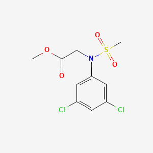 molecular formula C10H11Cl2NO4S B2537740 Methyl N-(3,5-dichlorophenyl)-N-(methylsulfonyl)glycinate CAS No. 425608-86-2