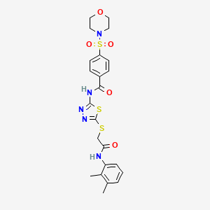 N-[5-[[2-(2,3-dimethylanilino)-2-oxoethyl]thio]-1,3,4-thiadiazol-2-yl]-4-(4-morpholinylsulfonyl)benzamide