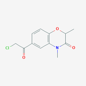 6-(2-Chloro-acetyl)-2,4-dimethyl-4H-benzo-[1,4]oxazin-3-one