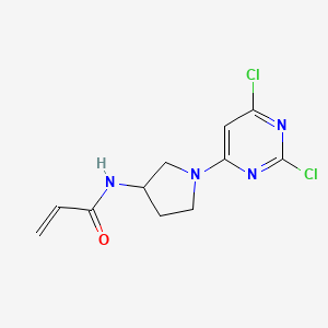 N-[1-(2,6-Dichloropyrimidin-4-yl)pyrrolidin-3-yl]prop-2-enamide
