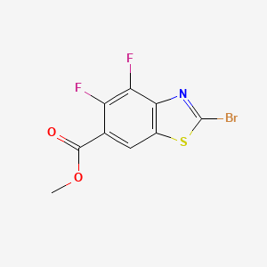 molecular formula C9H4BrF2NO2S B2537772 Methyl 2-bromo-4,5-difluoro-1,3-benzothiazole-6-carboxylate CAS No. 2309469-67-6
