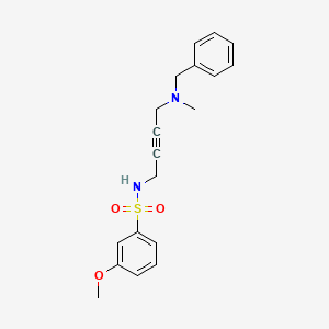 molecular formula C19H22N2O3S B2537774 N-(4-(benzyl(methyl)amino)but-2-yn-1-yl)-3-methoxybenzenesulfonamide CAS No. 1396580-98-5