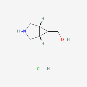 molecular formula C6H12ClNO B2537778 Endo-3-azabicyclo[3.1.0]hexane-6-methanol hydrochloride CAS No. 1818847-87-8