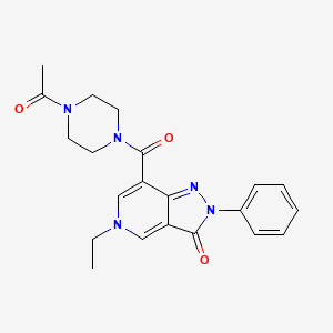 7-(4-acetylpiperazine-1-carbonyl)-5-ethyl-2-phenyl-2H-pyrazolo[4,3-c]pyridin-3(5H)-one