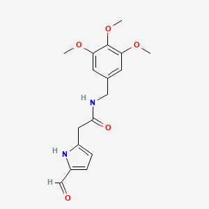 2-(5-Formyl-1H-pyrrol-2-yl)-N-[(3,4,5-trimethoxyphenyl)methyl]acetamide