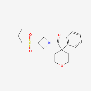 (3-(isobutylsulfonyl)azetidin-1-yl)(4-phenyltetrahydro-2H-pyran-4-yl)methanone