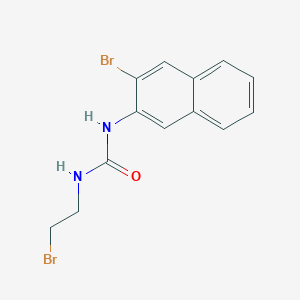 B025378 Urea, 3-(2-bromoethyl)-1-(3-bromo-2-naphthyl)- CAS No. 102434-19-5