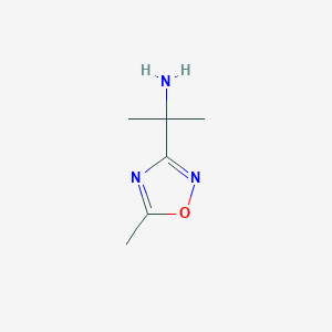 2-(5-Methyl-1,2,4-oxadiazol-3-yl)propan-2-amine