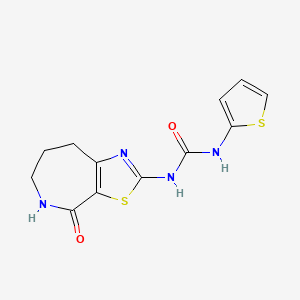 1-(4-oxo-5,6,7,8-tetrahydro-4H-thiazolo[5,4-c]azepin-2-yl)-3-(thiophen-2-yl)urea