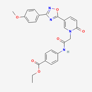 molecular formula C25H22N4O6 B2537819 2-chloro-N-(2,4-dimethoxybenzyl)-5-(pyrrolidin-1-ylsulfonyl)benzamide CAS No. 1112440-50-2