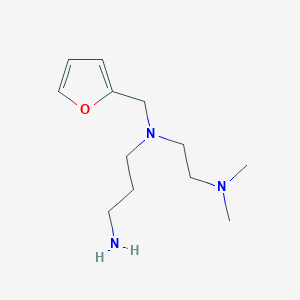 molecular formula C12H23N3O B2537835 N-[2-(二甲氨基)乙基]-N-(2-呋喃甲基)丙烷-1,3-二胺 CAS No. 835887-73-5