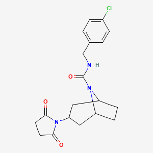 (1R,5S)-N-(4-chlorobenzyl)-3-(2,5-dioxopyrrolidin-1-yl)-8-azabicyclo[3.2.1]octane-8-carboxamide