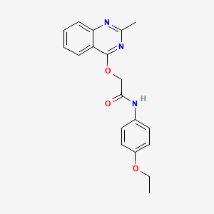 molecular formula C19H19N3O3 B2537867 N-(4-乙氧基苯基)-2-((2-甲基喹唑啉-4-基)氧基)乙酰胺 CAS No. 1031993-15-3