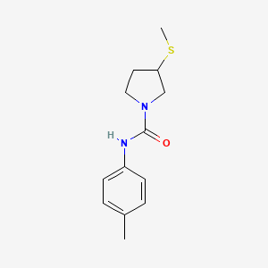 molecular formula C13H18N2OS B2537872 N-(4-methylphenyl)-3-(methylsulfanyl)pyrrolidine-1-carboxamide CAS No. 2097935-92-5