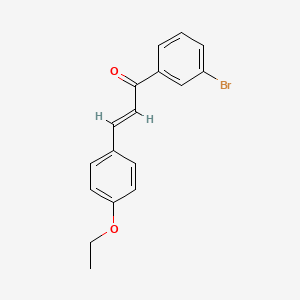 molecular formula C17H15BrO2 B2537876 (2E)-1-(3-Bromophenyl)-3-(4-ethoxyphenyl)prop-2-en-1-one CAS No. 1173923-23-3