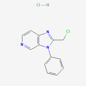 2-(Chloromethyl)-3-phenylimidazo[4,5-c]pyridine;hydrochloride