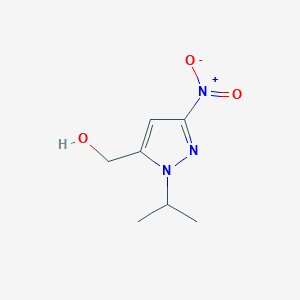 molecular formula C7H11N3O3 B2537894 (1-isopropyl-3-nitro-1H-pyrazol-5-yl)methanol CAS No. 1227210-46-9; 1245772-03-5