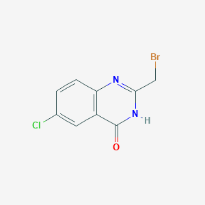 molecular formula C9H6BrClN2O B2537896 2-(Bromomethyl)-6-chloroquinazolin-4(3H)-one CAS No. 147423-73-2